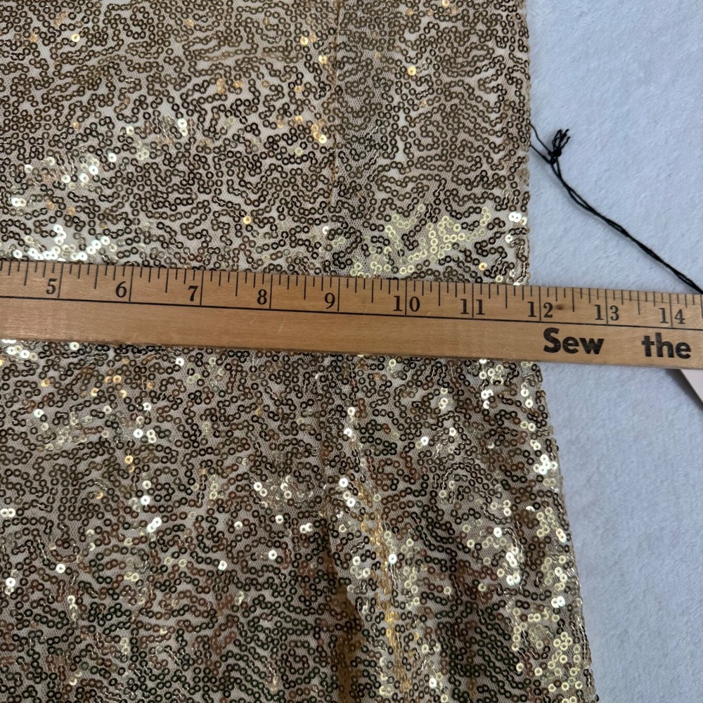 superdown Gold Sequin Strapless Mini Dress NWT Size XS Bodycon Party | Vegas - Picture 10 of 10